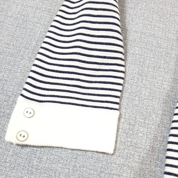 Talbots Sweater Womens Large Petite Ivory Blue Ladies Top LP - Picture 3 of 12